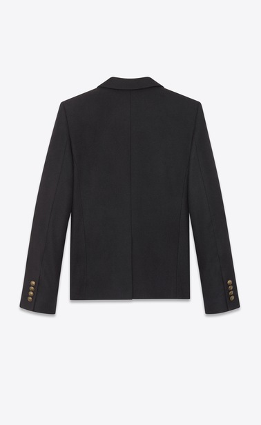 Felt blazer with Saint Laurent badge